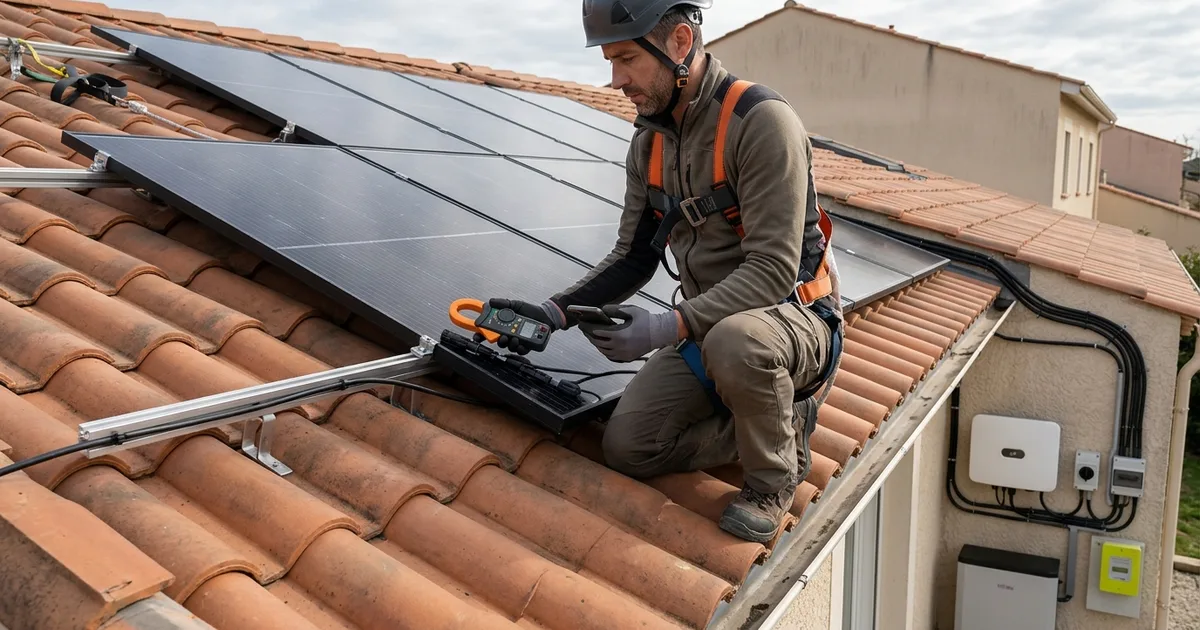 Entretien de panneaux solaires