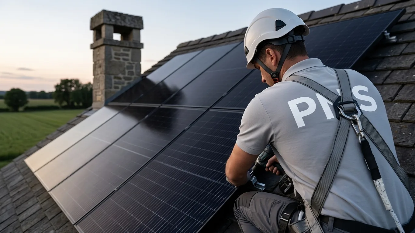 Panneaux solaires à Croix