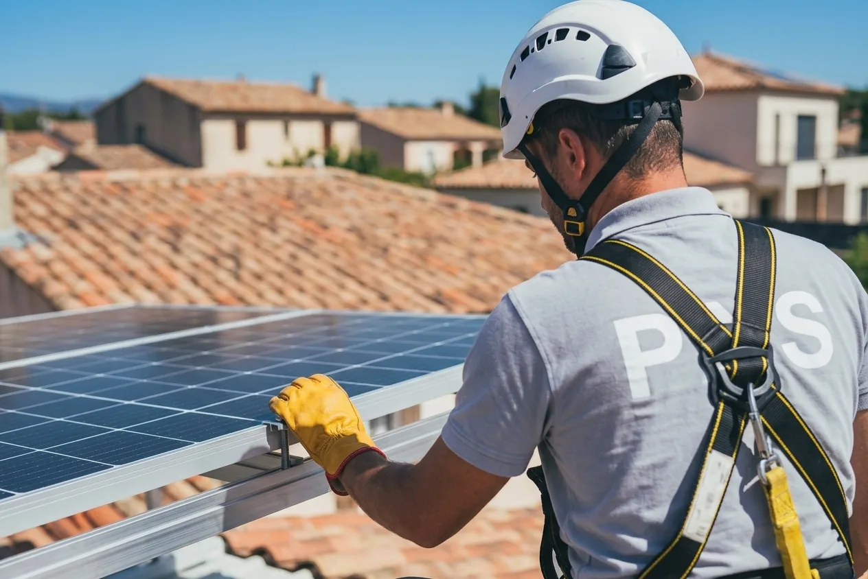 Installation de panneaux solaires